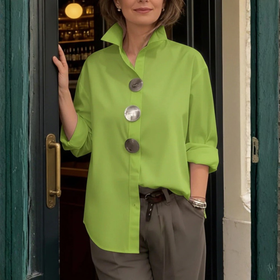 The Rosa Statement Button Blouse