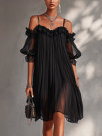 Anya - Elegant Muslin Mini Dress product image