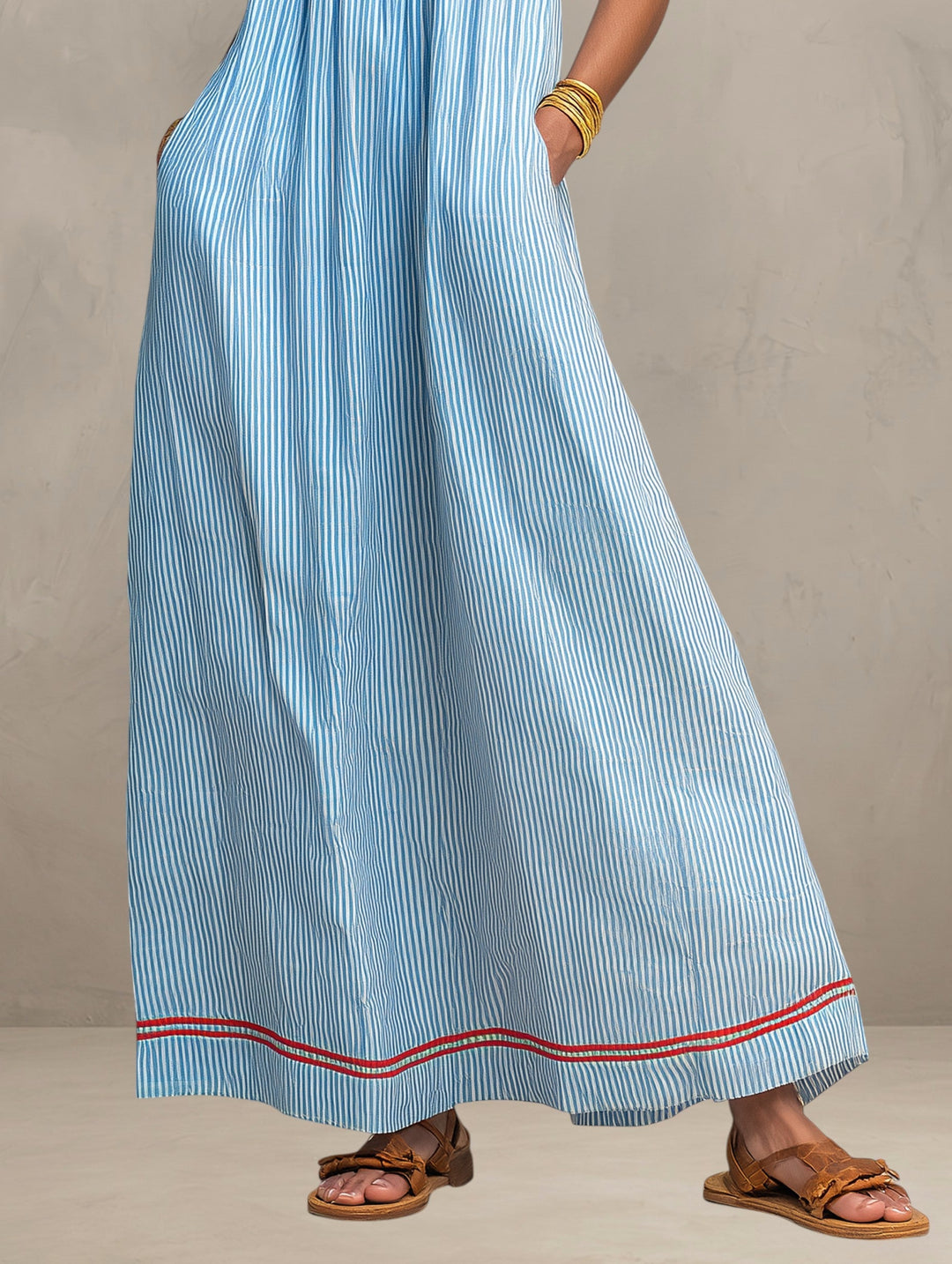 PAMELA | FLIEßENDES SOMMER MAXIKLEID