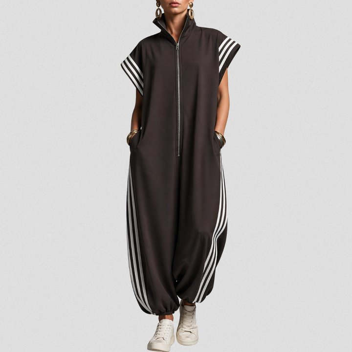 Valentina | Zip Neck Jumpsuit