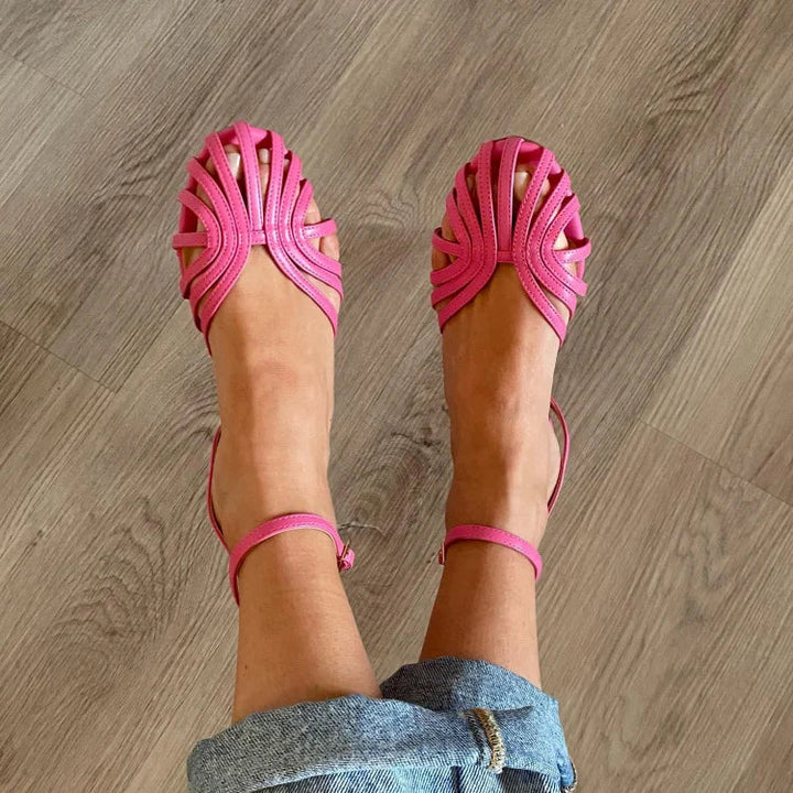 VITTORIA | Gold Sandals with Jewelry