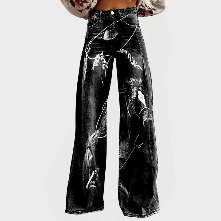Comfortable Stylish Patterned Jeans