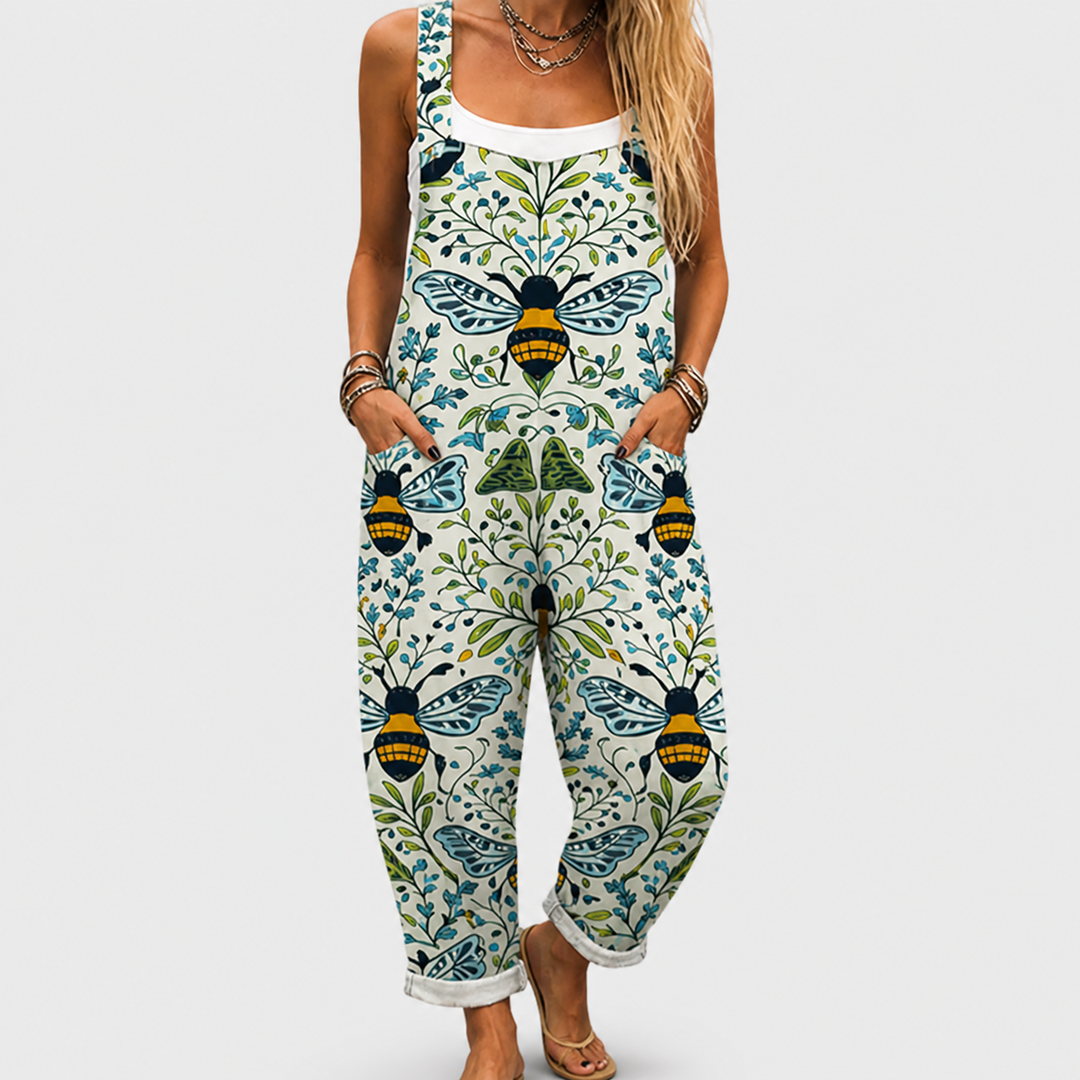 Comfortable Printed Overall