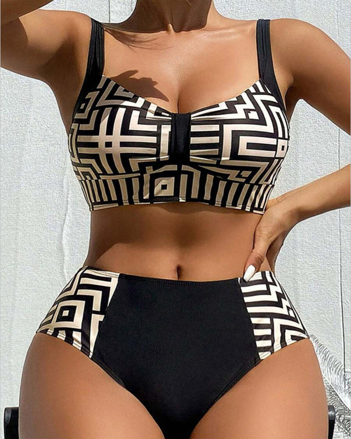 Cynthia - Stylish Two-Piece Patterned Bikini