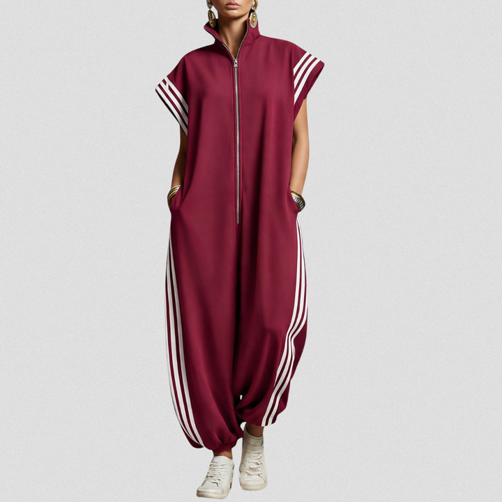 Valentina | Zip Neck Jumpsuit