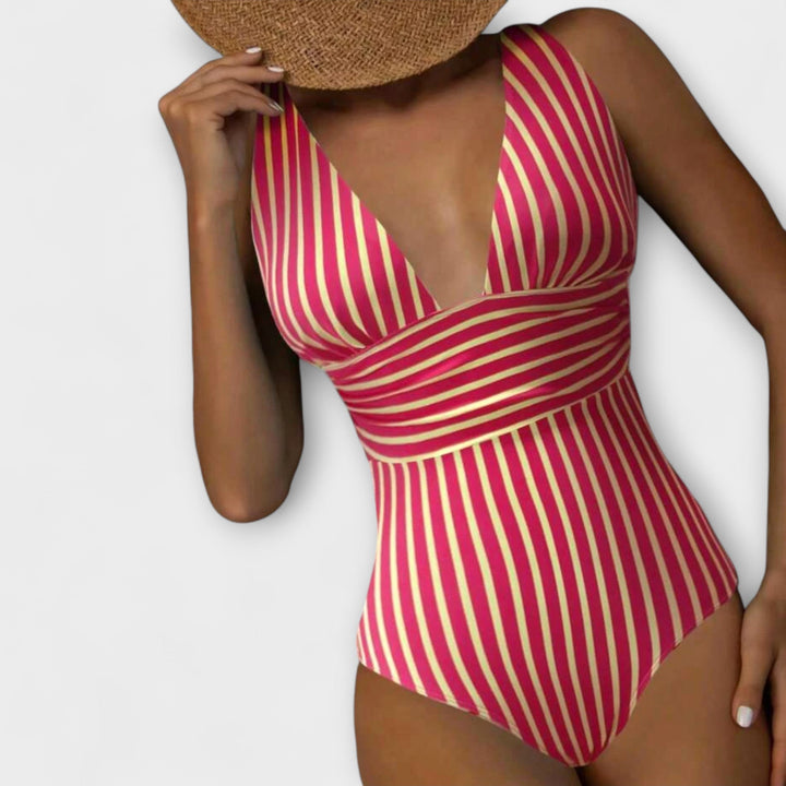 Jacqueline - Timeless Striped Swimwear