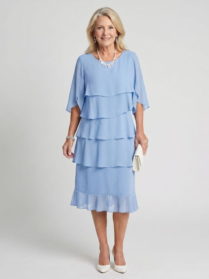 Liora | Layered Midi Dress