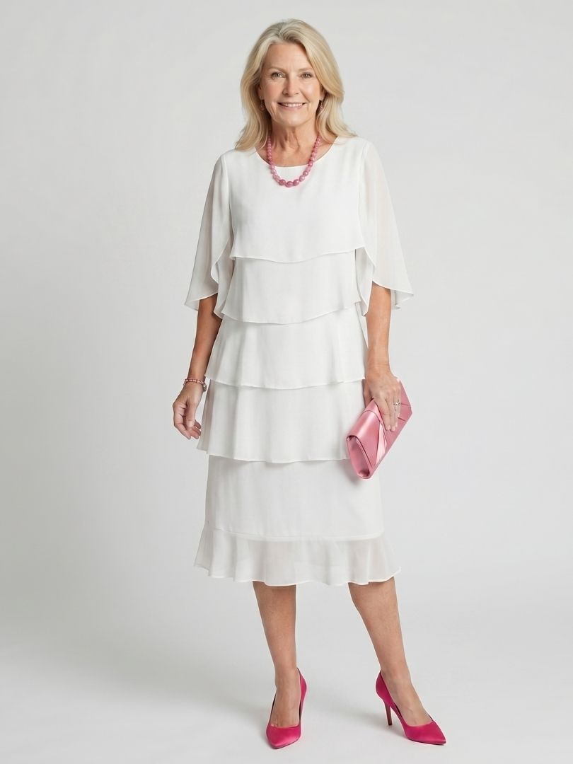 Liora | Layered Midi Dress