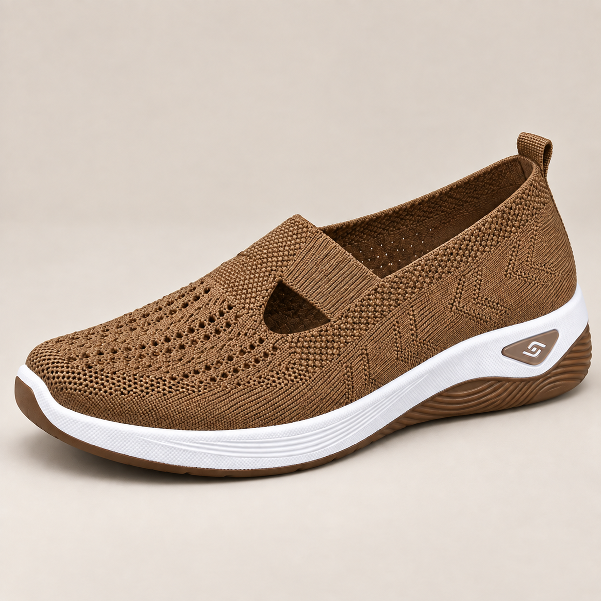 A pair of white sneakers styled with casual jeans, emphasizing their versatile fashion appeal.