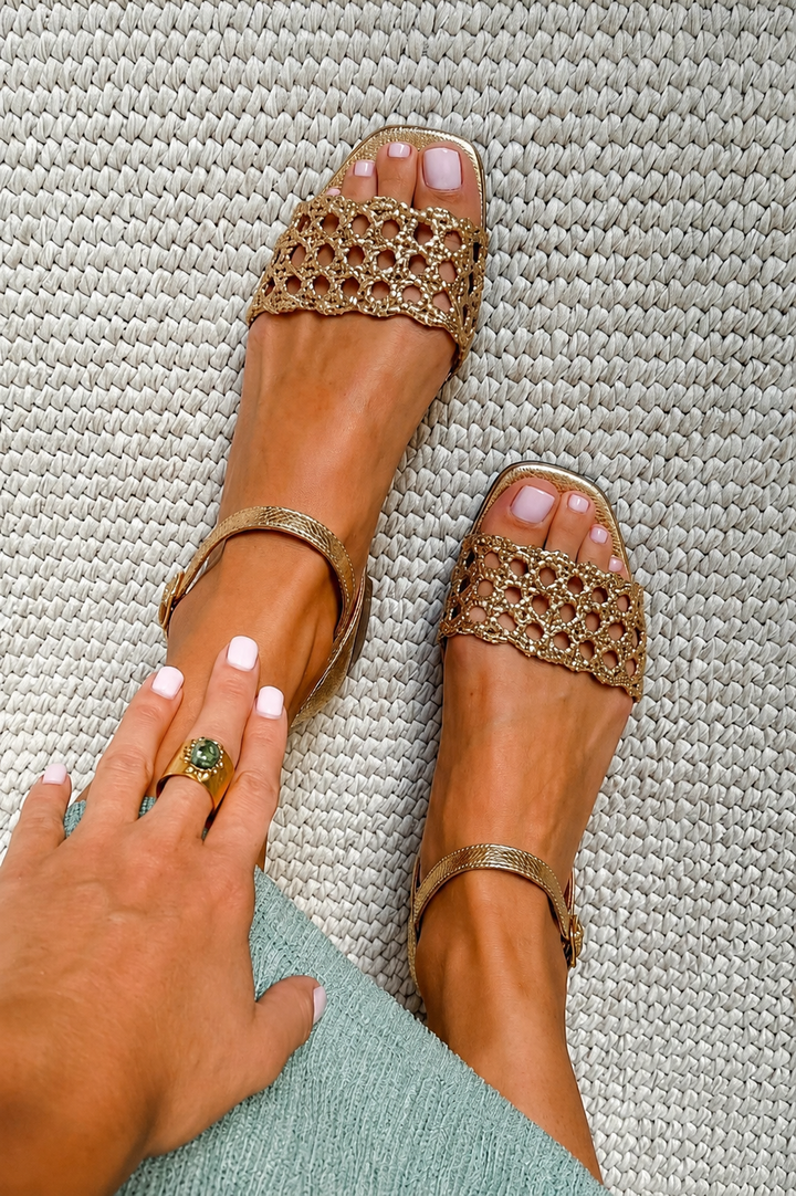 AURORA | Golden Sandals Charm of Summer