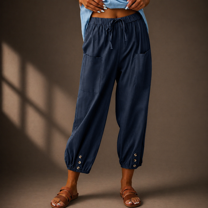 The Marin Cotton Linen Trousers