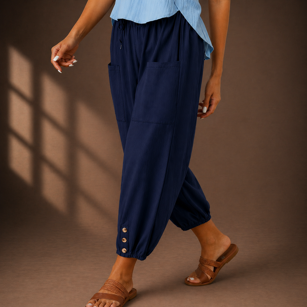 The Marin Cotton Linen Trousers