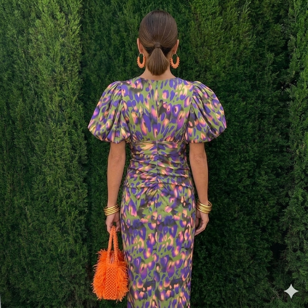 Tora Pleated Sleeve Dress