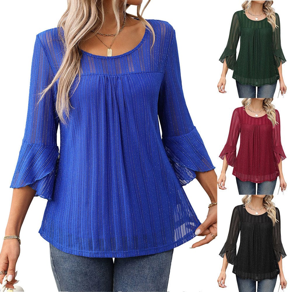 Larra | Sleek Pleated Blouse