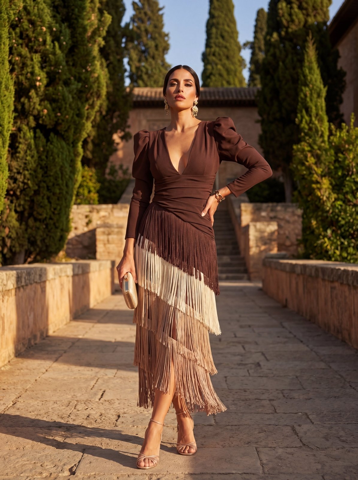 Odette - Effortless Layered Fringe Dress product image