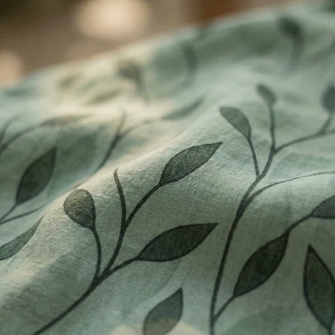 Calisse | Cotton Leaf Print Dress