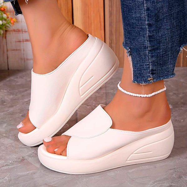 Eliza Orthopaedic Slip On Wedge Sandals