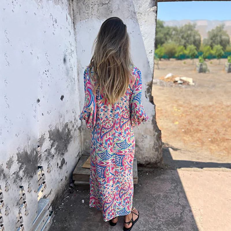 Hailey | Abstract Boho Maxi