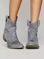 Thredbo Suede Ankle Boots in Grey